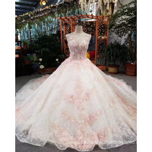 Romántico flor de hadas de estilo exquisita flor Appliqued vestido de novia vestido de novia